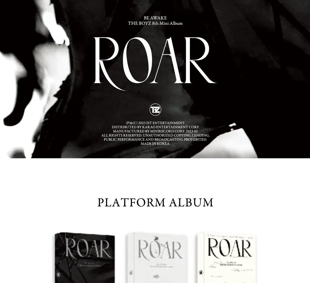 더보이즈 8th Mini Album [BE AWAKE] Platform.ver 3종 택1 상세페이지 3
